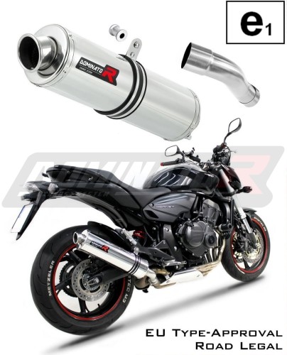 exhaust muffler DOMINATOR homologated road legal ROUND fits to CB 600F HORNET 2007  2013 6