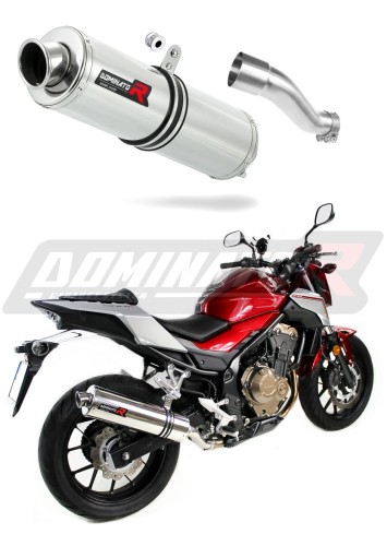 exhaust muffler DOMINATOR ROUND fits to Honda CB 500 F 2016  2019 5
