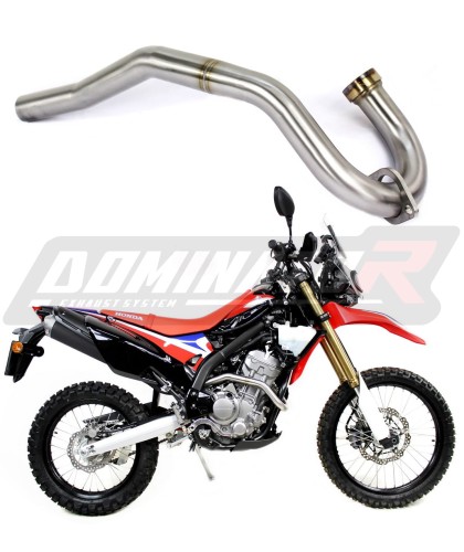 CRF 250 Rally Exhaust Header Head pipe Linkpipe Downpipe Kolano without PowerBomb 2017 - 2019 DOMINATOR x