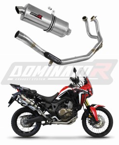 Honda CRF 1000L Africa Twin 2016 - 2019 Full Exhaust System Collector Silencer P7 + dB killer medium