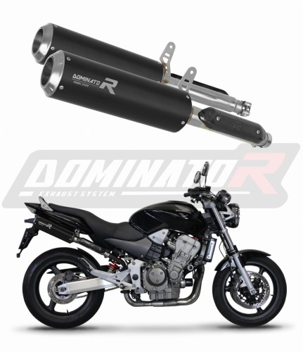 Honda CB 900F HORNET 2002 - 2007 EXHAUST Muffler Auspuff Sportauspuff Silencer Echappement Silencieux Scarico Scarichi Marmitta Escape Wydech Tłumik GP BLACK Dominator Exhaust System x