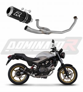 Honda VTR 250 2009 - 2015 Full Exhaust System Collector Silencer GP BLACK + dB killer