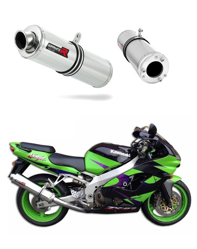 高崎　9弾 Kawasaki ZX9R 1998 - 2002 Exhaust Silencer Muffler ST + dB killer
