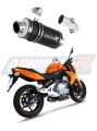 exhaust muffler DOMINATOR GP1 BLACK fits to Kawasaki ER  6 N / F 650 2006  2008 6