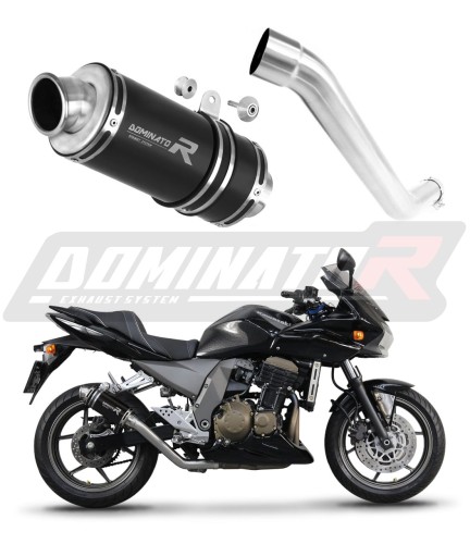 exhaust muffler DOMINATOR GP1 BLACK fits to Kawasaki Z750 2004  2006 6