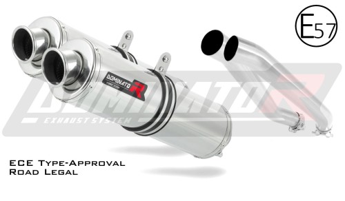 exhaust muffler DOMINATOR homologated road legal ROUND fits to Z1000 2003  2006 5