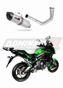 Kawasaki VERSYS 650 2015 - 2020 Full Exhaust System Collector Silencer HP1 + dB killer medium