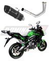 complete exhaust system with muffler DOMINATOR Full System HP1 BLACK fits to Kawasaki VERSYS 650 2015  2020 4