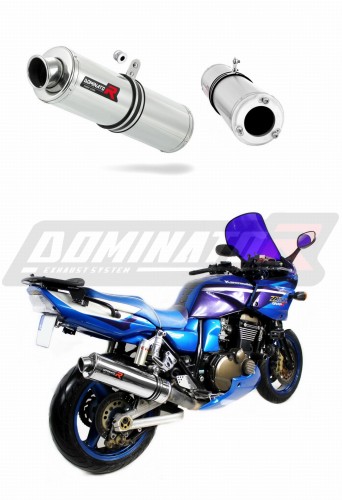 exhaust muffler DOMINATOR ROUND fits to Kawasaki ZRX 1200 S 2001  2007 5