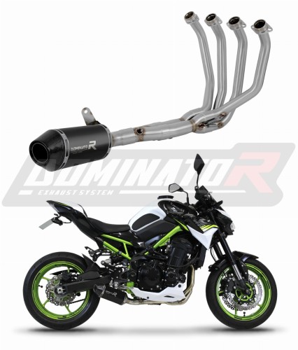 kompletny układ wydechowy z tłumikiem DOMINATOR Full System HP3 CZARNY pasujący do motocykla Kawasaki Z 900 2020 - 2024 6