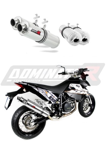 exhaust muffler DOMINATOR ROUND fits to KTM 950 SM Supermoto R 2006  2008 3