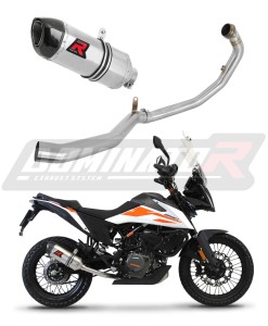 KTM 390 Adventure 2020 - 2024 Full Exhaust System Collector Silencer HP1 + dB killer medium