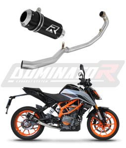KTM 390 Duke 2021 - 2023 Full Exhaust System Collector Silencer GP BLACK + dB killer medium