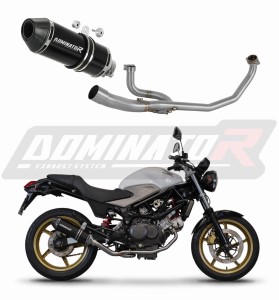 Honda VTR 250 2009 - 2015 Full Exhaust System Collector Silencer HP3 BLACK + dB killer