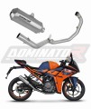 KTM RC 390 2022 - 2023 Exhaust Muffler Manifold Collector Auspuff Sportauspuff Silencer Echappement Silencieux Scarico Marmitta Scarichi Escape Wydech Tłumik Kolektor OV G2 DOMINATOR Full Exhaust System x