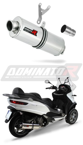 wydech tłumik DOMINATOR Owalny pasujący do motocykla Piaggio MP3 500 2008 - 2022 5