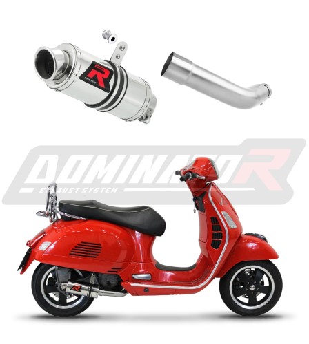 exhaust muffler DOMINATOR GP1 fits to Piaggio Vespa GTS 125 2007  2012 6