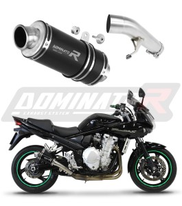 Suzuki GSF 650 BANDIT N / S 2007 - 2016 Exhaust Silencer Muffler GP1 BLACK + dB killer medium