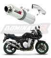 exhaust muffler DOMINATOR ROUND fits to Suzuki GSF 650 BANDIT N / S 2007  2016 6