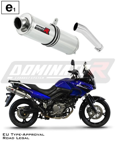 DL 650 V-STROM Exhaust SUZUKI Homologated EC Type approval  Street legal Approval Certificate Muffler Auspuff Sportauspuff Silencer Echappement Silencieux Scarico Scarichi Escape Wydech Tłumik ROUND 2004 - 2006 Dominator x