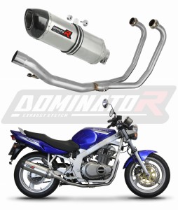 Suzuki GS 500E 1989 - 2009 Full Exhaust System Collector Silencer HP1 + dB killer medium