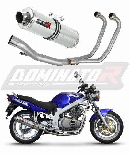 complete exhaust system with muffler DOMINATOR Full System ROUND fits to Suzuki GS 500E 1989  2009 7