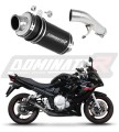exhaust muffler DOMINATOR GP1 BLACK fits to Suzuki GSXF 650 2007  2016 6