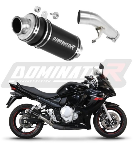 exhaust muffler DOMINATOR GP1 BLACK fits to Suzuki GSXF 650 2007  2016 6