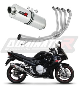 Suzuki GSXF 650 2007 - 2016 Full Exhaust System Collector Silencer OV + dB killer