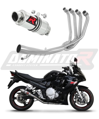 complete exhaust system with muffler DOMINATOR Full System GP1 fits to Suzuki GSXF 650 2007  2016 7