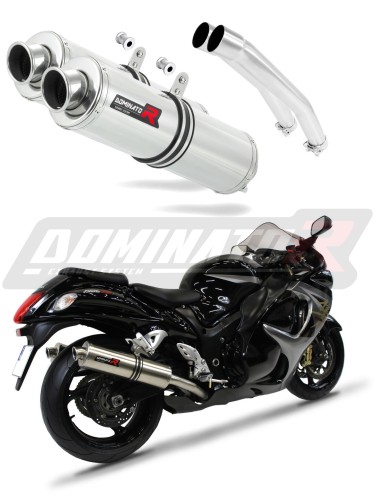 Terminale Di Scarico Marmitta DOMINATOR Per Honda XL 700 V TRANSALP 2008-2014 - Silenziatore Sportivo In Acciaio Inox Con DB Killer, Plug&Play, 5 Anni Garanzia - 2
