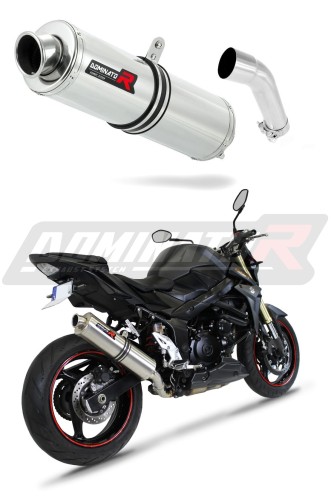 exhaust muffler DOMINATOR ROUND fits to Suzuki GSR 750 2011  2016 6
