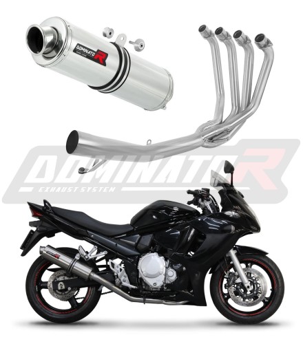 complete exhaust system with muffler DOMINATOR Full System ROUND fits to Suzuki GSX 1250 FA 2010  2016 7