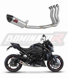 Suzuki GSX-S 1000 / F 2015 - 2020  Low Level Full Exhaust System Collector Silencer HP8 + dB killer medium