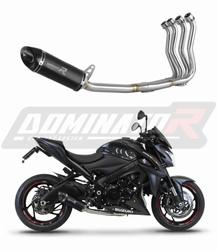 Suzuki GSX-S 1000 / F 2015 - 2020  Low Level Full system Kolektor wydech Tłumik HP8 BLACK + dB killer medium