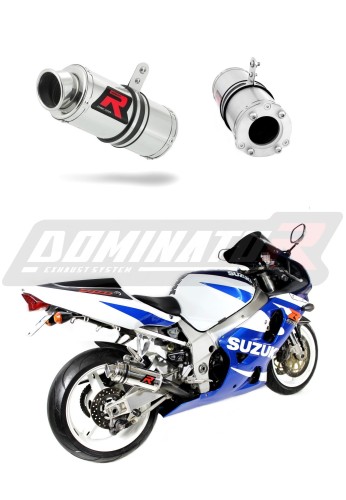 GSXR 750 K1-K5 EXHAUST Suzuki Muffler Auspuff Sportauspuff Silencer Echappement Silencieux Scarico Scarichi Escape Wydech Tłumik GP 1 2001 - 2005 DOMINATOR x