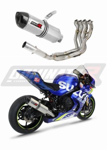 Suzuki GSXR 1000 2017 - 2021 Full Exhaust System Collector Silencer HP1 + dB killer medium