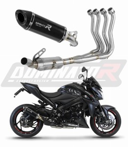 Suzuki GSX-S 1000 / F 2015 - 2020  Full Exhaust System Collector Silencer HP8 BLACK + dB killer medium