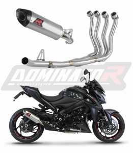 Suzuki GSX-S 1000 / F 2015 - 2020  Full Exhaust System Collector Silencer HP8 + dB killer medium