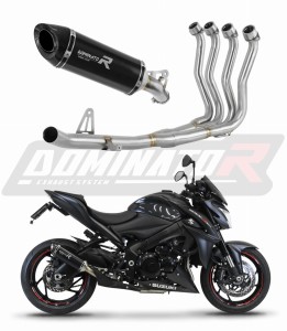 Suzuki GSX-S 1000 / F 2015 - 2020  Full Exhaust System Collector Silencer HP8 BLACK + dB killer medium