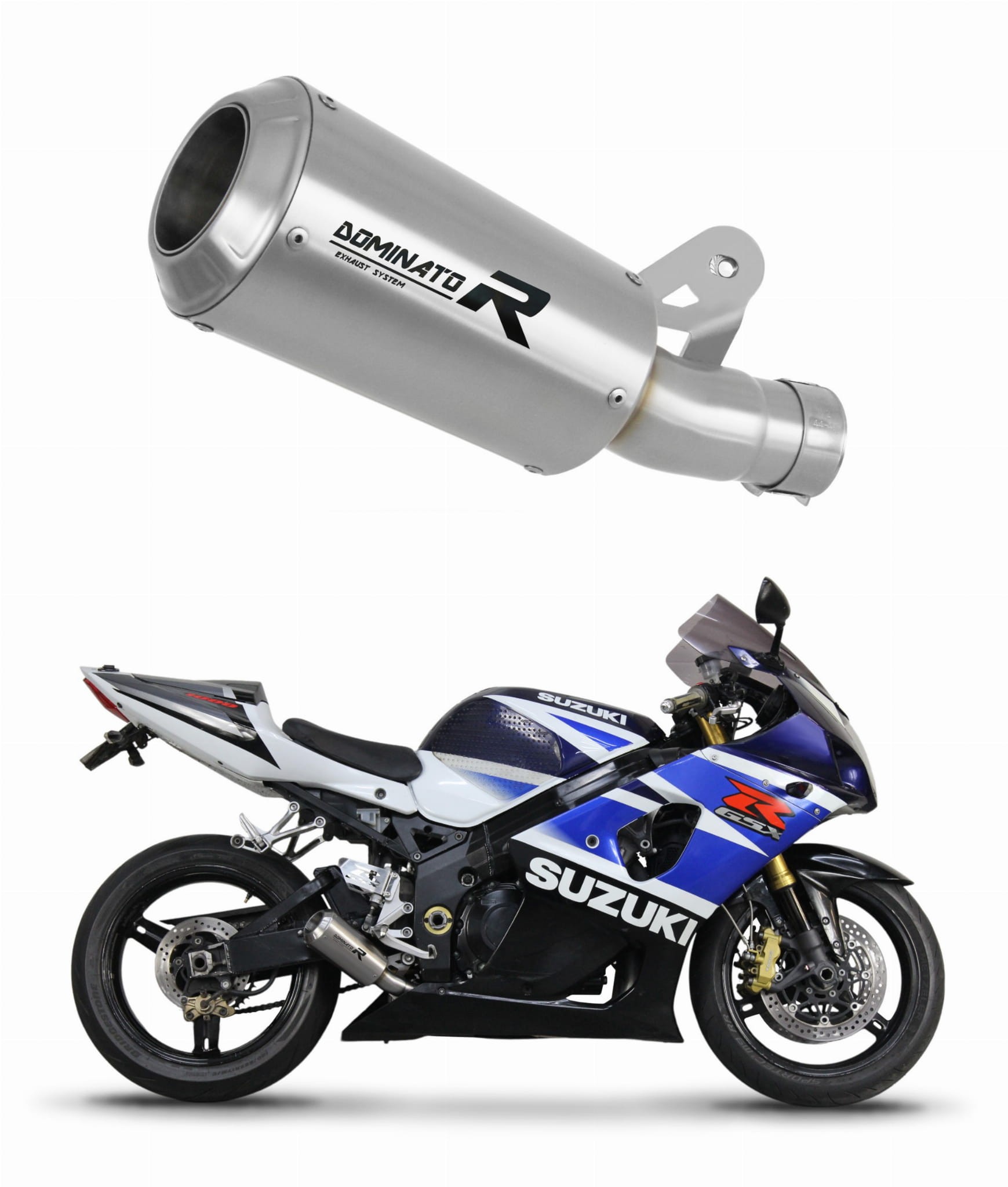 Suzuki GSXR 1000 K1 - K4 2001 - 2004 Exhaust Silencer Muffler Slip