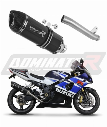 exhaust muffler DOMINATOR Slipon HP1 BLACK fits to Suzuki GSXR 1000 K1  K4 2001  2004 6