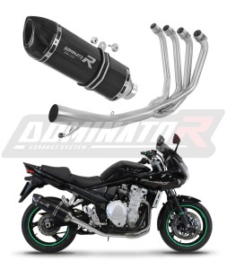 Suzuki GSF 1250 N / S BANDIT 2007 - 2016 Full Exhaust System Collector Silencer HP1 BLACK + dB killer medium