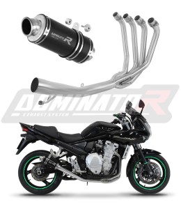 Suzuki GSF 650 BANDIT N / S  2007 - 2016 Full Exhaust System Collector Silencer GP1 BLACK + dB killer medium