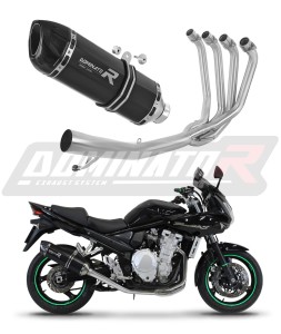 Suzuki GSF 650 BANDIT N / S  2007 - 2016 Full Exhaust System Collector Silencer HP1 BLACK + dB killer medium