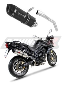 Triumph TIGER 800 XC XR 2011 - 2014 wydech Tłumik HP1 BLACK + dB killer medium