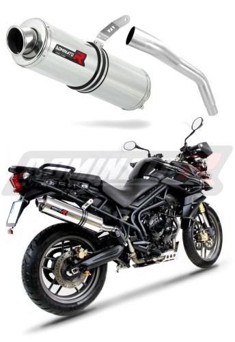 exhaust muffler DOMINATOR ROUND fits to Triumph TIGER 800 XC XR 2011  2014 6