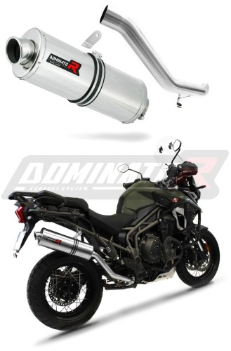 exhaust muffler DOMINATOR OV fits to Triumph TIGER EXPLORER 1200 XC XR 2016  2017 6