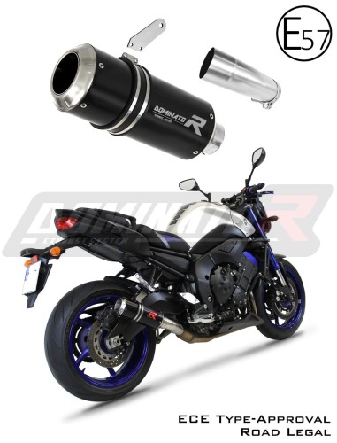 exhaust muffler DOMINATOR homologated road legal GP BLACK fits to FZ 8 N / FZ8 S FAZER 2010  2016 8