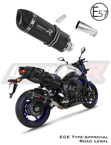exhaust muffler DOMINATOR homologated road legal HP1 BLACK fits to FZ 8 N / FZ8 S FAZER 2010  2016 8